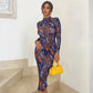Robe Bleu Multi