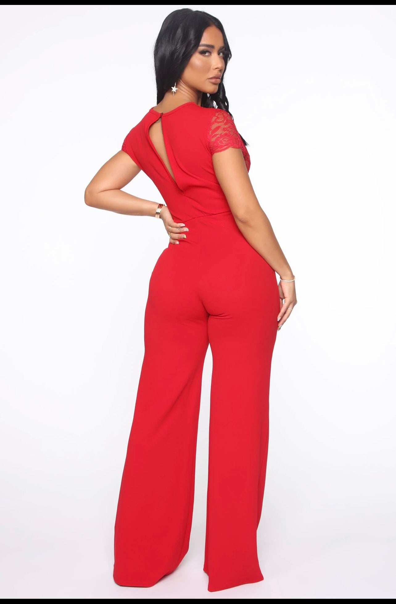 Red Jumpsuit/ Combi Rouge